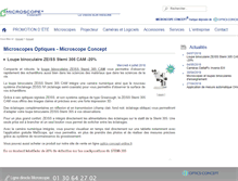 Tablet Screenshot of microscope-concept.fr